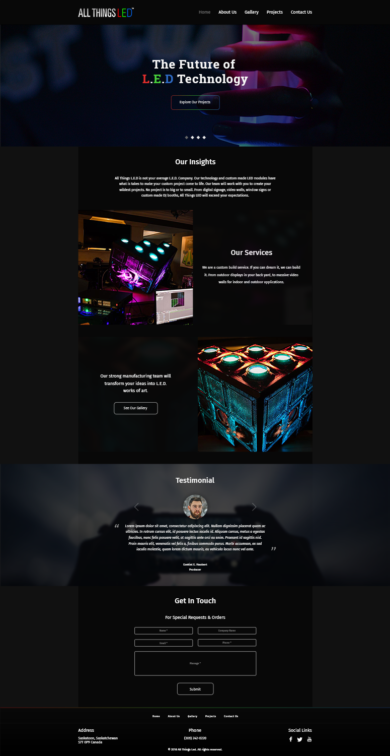 Web Design by samiulgg for All Things LED Mfg. | Design #20977623
