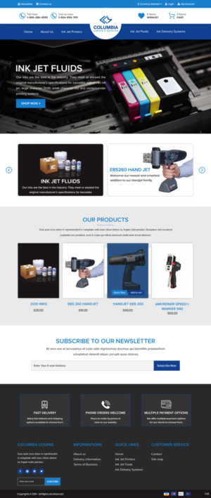Web Design by pb for Columbia Coding & Marking | Design: #20951466