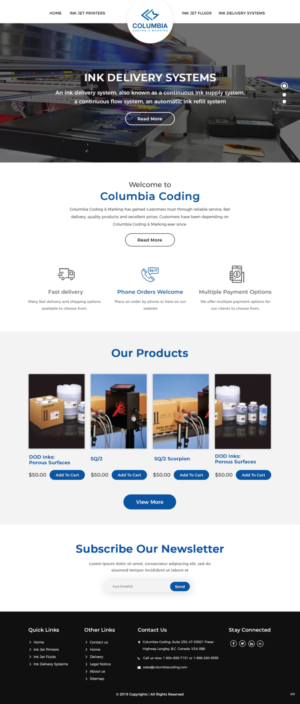 Web Design by pb for Columbia Coding & Marking | Design: #20951471