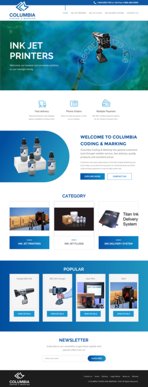 Web Design by rightway for Columbia Coding & Marking | Design: #20975009