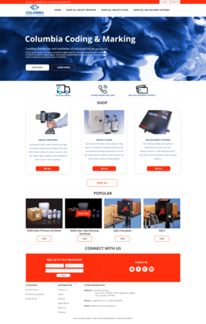 Diseño Web por TabDesigns para Columbia Coding & Marking | Diseño #20944370