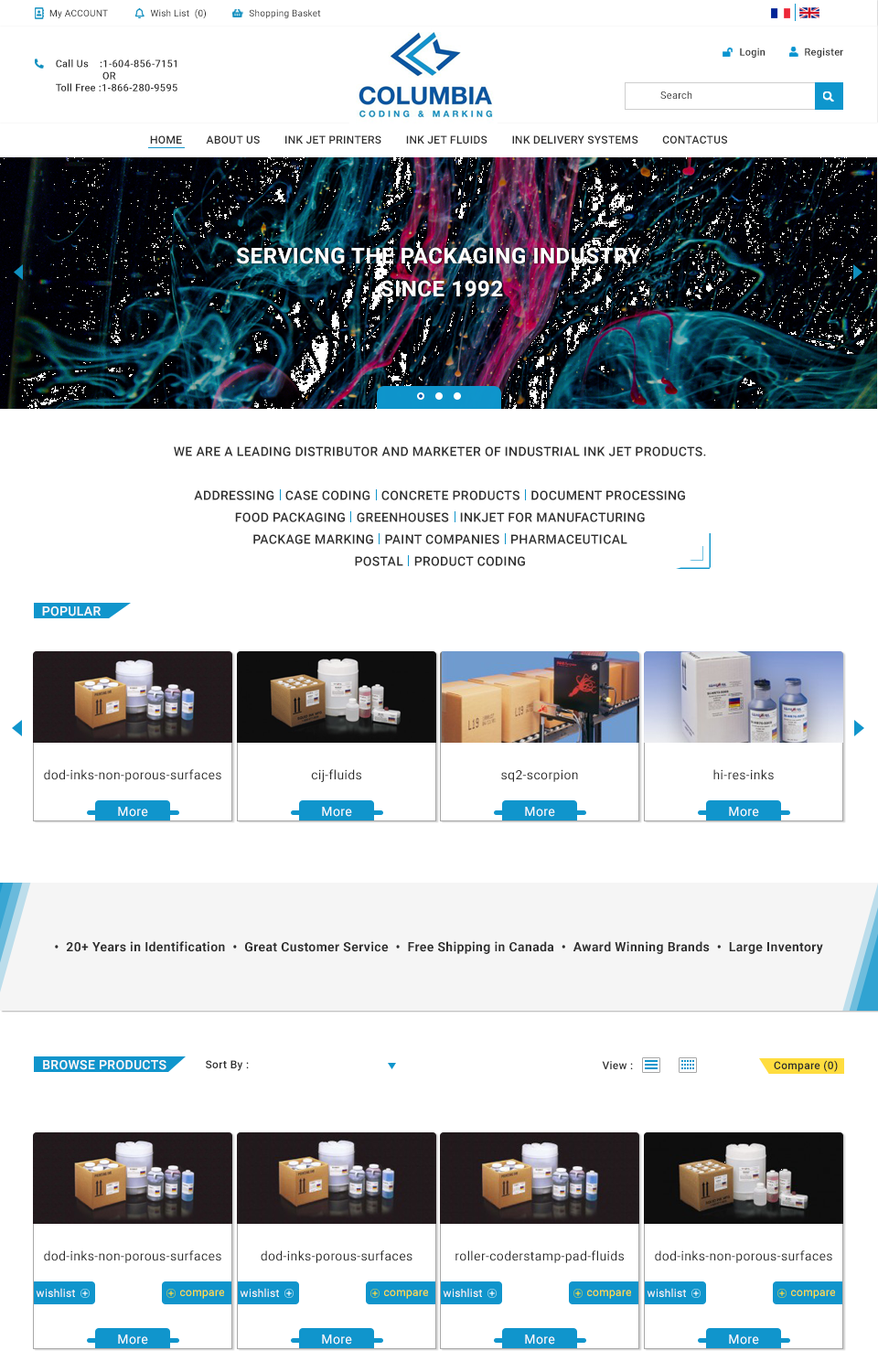 Web Design by Dan7180 for Columbia Coding & Marking | Design #20953388