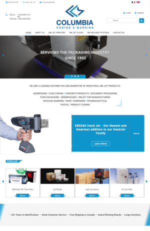 Web Design by Dan7180 for Columbia Coding & Marking | Design: #20973082