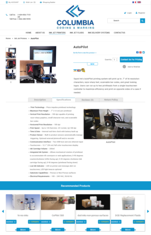 Web Design by Dan7180 for Columbia Coding & Marking | Design: #20980917