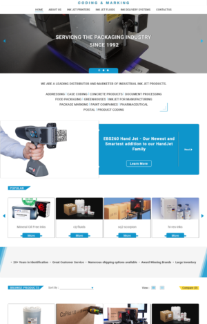 Web Design by Dan7180 for Columbia Coding & Marking | Design: #20997433