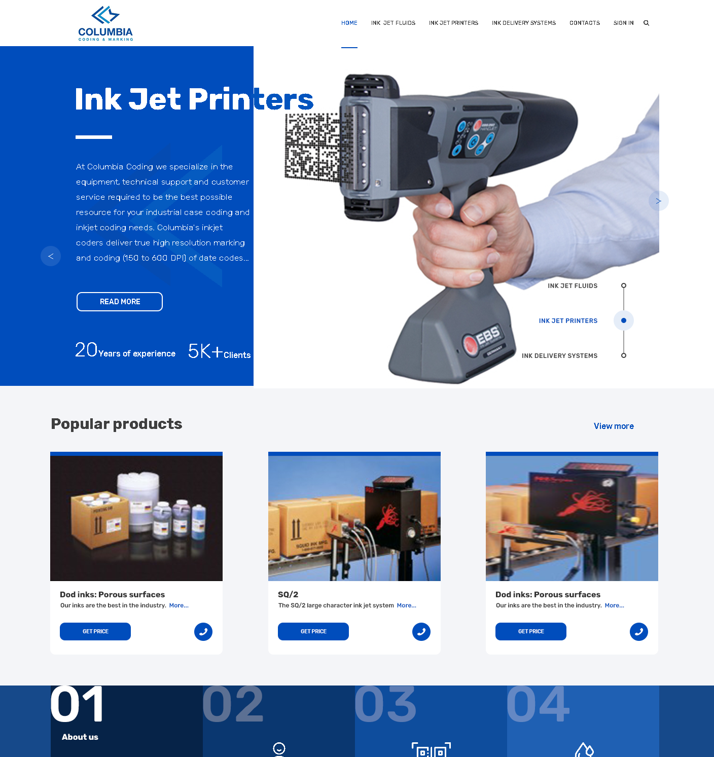 Web Design by Olga55 for Columbia Coding & Marking | Design #20941115