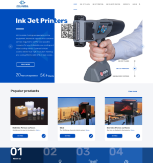 Diseño Web por Olga55 para Columbia Coding & Marking | Diseño #20941174