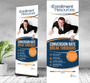 Banner Design for Tradeshow for Marketing company targetting Vocational School Owners/Sr Marketers | Messestand-Design von Aurora:)