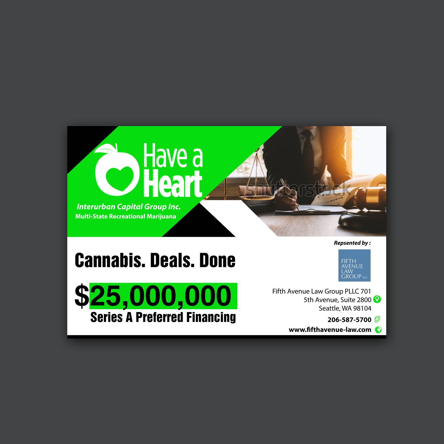 Advertisement Design by Schöpfer for Fifth Avenue Law Group | Design #20943340