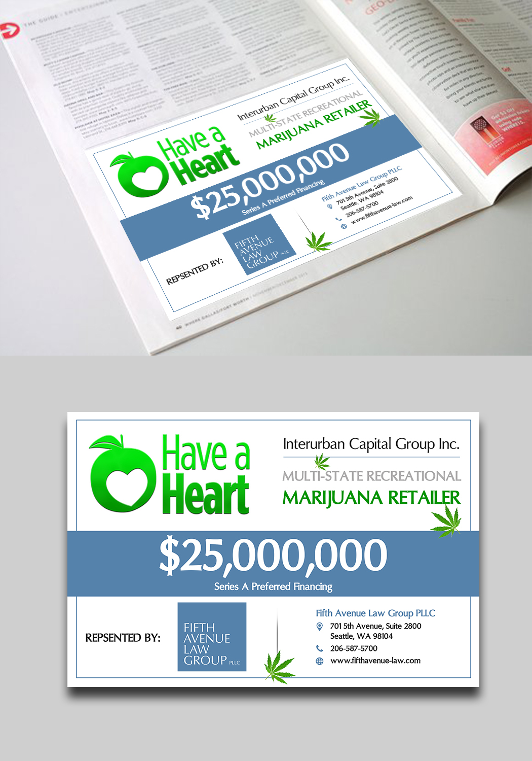Advertisement Design by SWASTIK for Fifth Avenue Law Group | Design #20933685