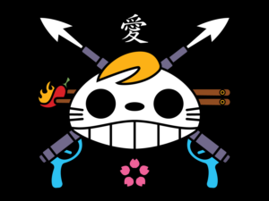 Pirate flag as a wedding gift for my brother and his fiance | Grafik-Design von B'signs