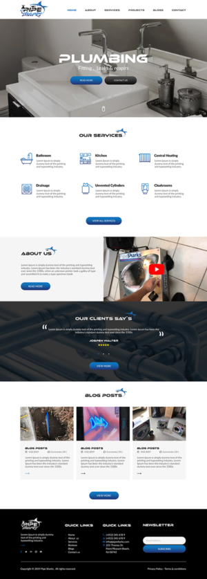 We are full service plumbing contractors that are capable of performing all of your plumbing need... | Web Design by bdesigner9