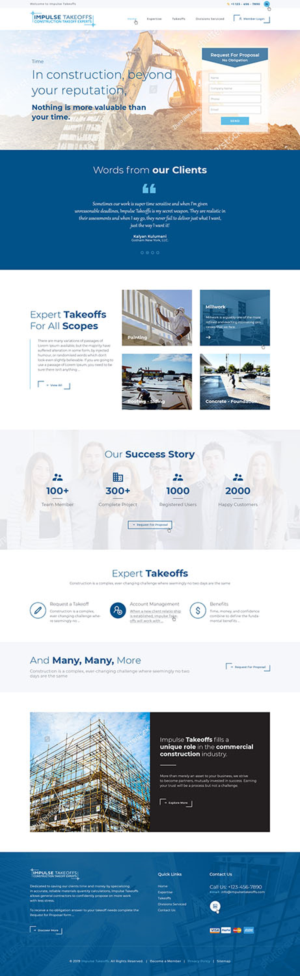 Construction Website Design for Wordpress | Web Design by Ved Web Services