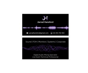Business Card 85x40mm - Freelance audio mixing / live event operator   | Diseño de Tarjeta de Presentación por Buck Tornado
