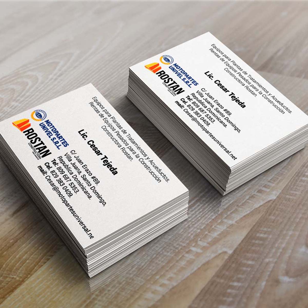 Design de Carte de Visite par MarikaNouph pour Motopartesuniversal. SRL. | Design #20944396