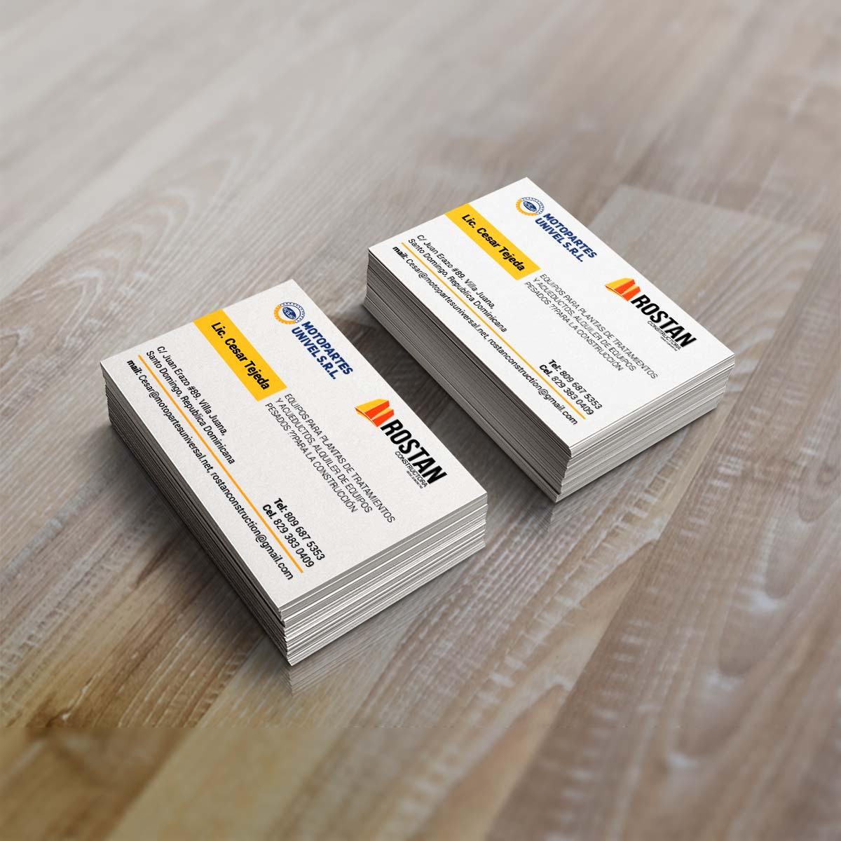 Visitenkarten-Design von MarikaNouph für Motopartesuniversal. SRL. | Design #20949855