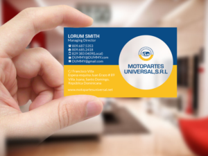 Business Card Design by Creations Box 2015 for Motopartesuniversal. SRL. | Design: #20941939