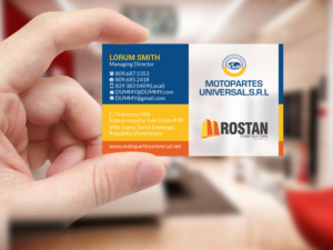 Business Card Design by Creations Box 2015 for Motopartesuniversal. SRL. | Design: #20948240