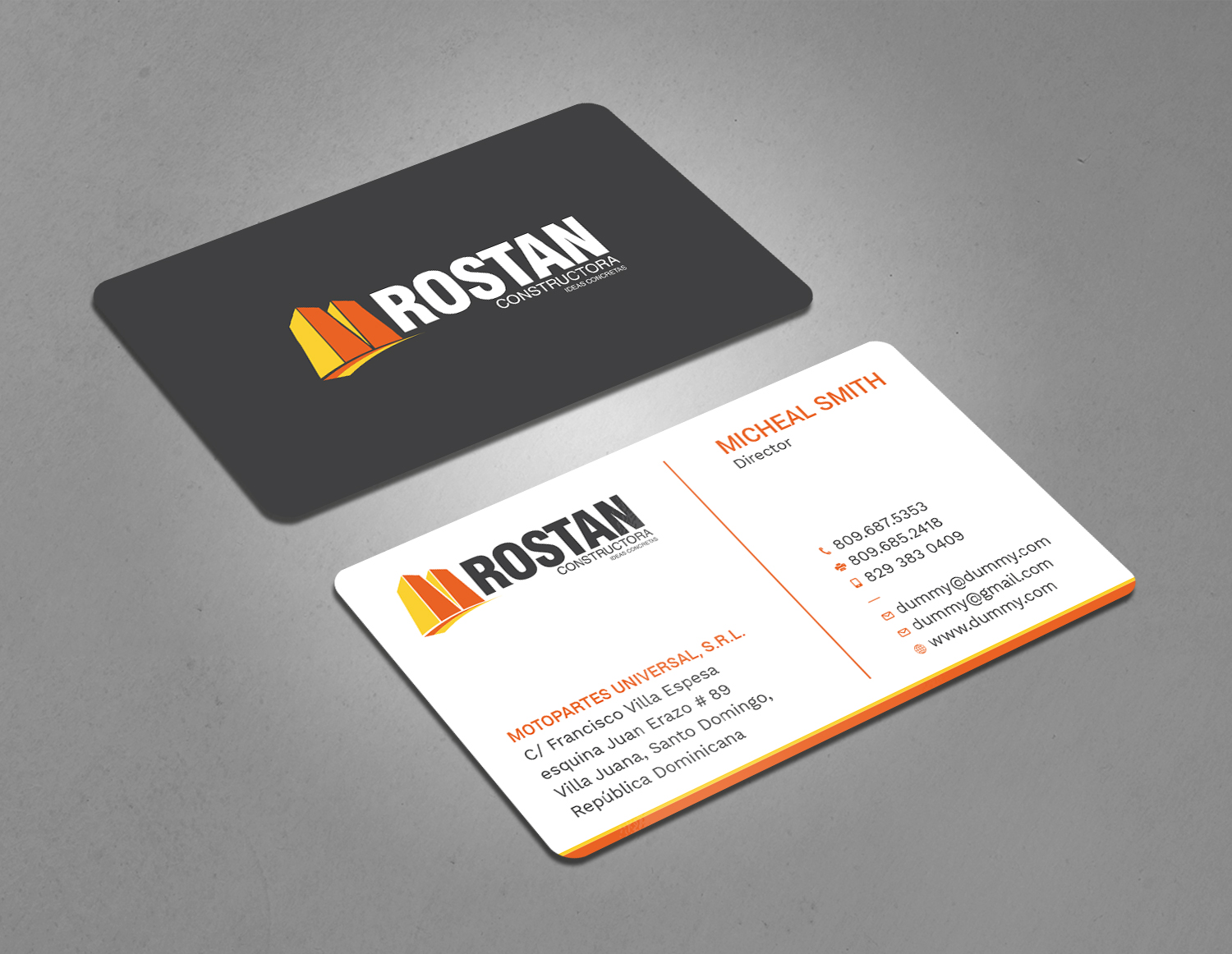 Visitenkarten-Design von Tripti Ranjan Gain für Motopartesuniversal. SRL. | Design #20936892
