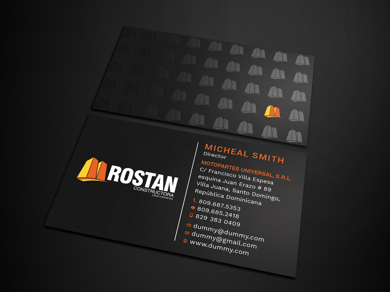 Business Card Design by Tripti Ranjan Gain for Motopartesuniversal. SRL. | Design #20936895