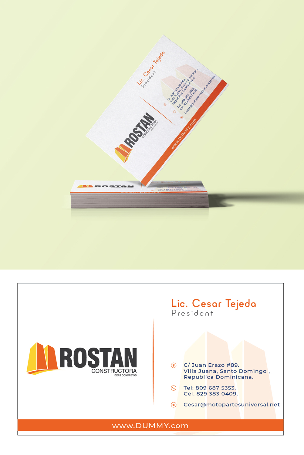 Design de Carte de Visite par PavanPrajapati pour Motopartesuniversal. SRL. | Design #20937521