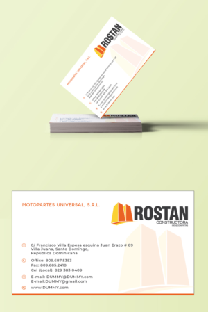 Visitenkarten-Design von PavanPrajapati für Motopartesuniversal. SRL. | Design: #20937861