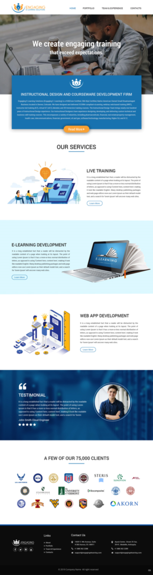 Web Design by pb for HIPAA Exams | Design: #20951382