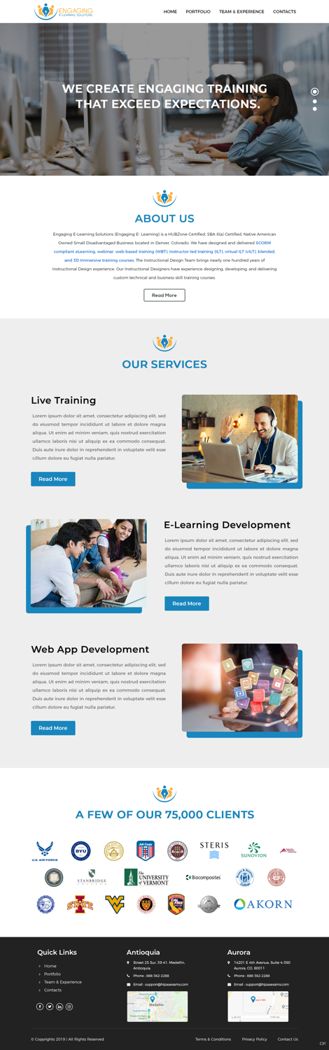 Web Design by pb for HIPAA Exams | Design #20951392
