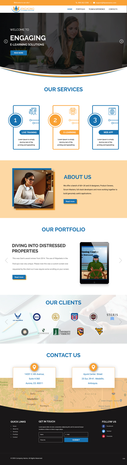 Web Design by pb for HIPAA Exams | Design #20951393