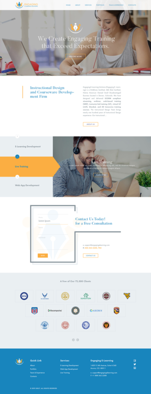 Refresh Engaging E-Learning | Web Design par Ved Web Services