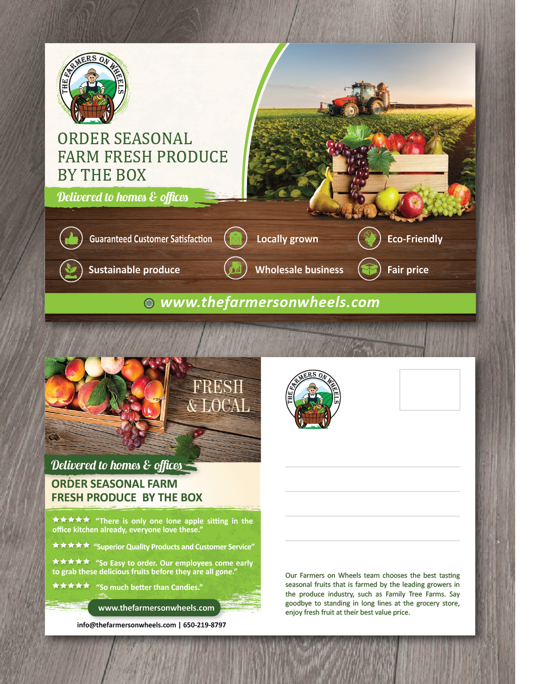 Postcard Design by alex989 for LiveShop Inc. | Design #21000455