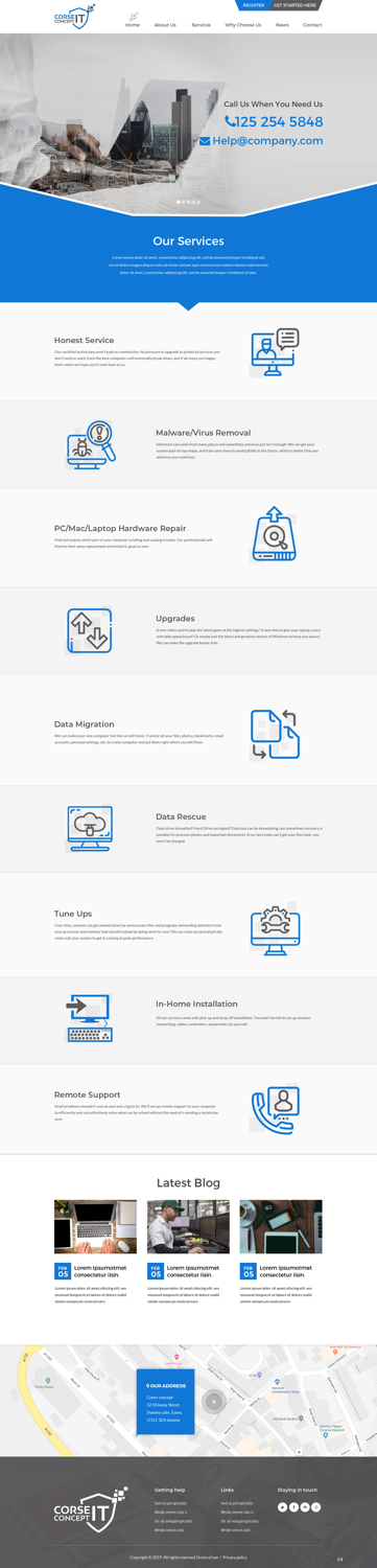 Web Design by pb for Corse Concept | Design #20951411