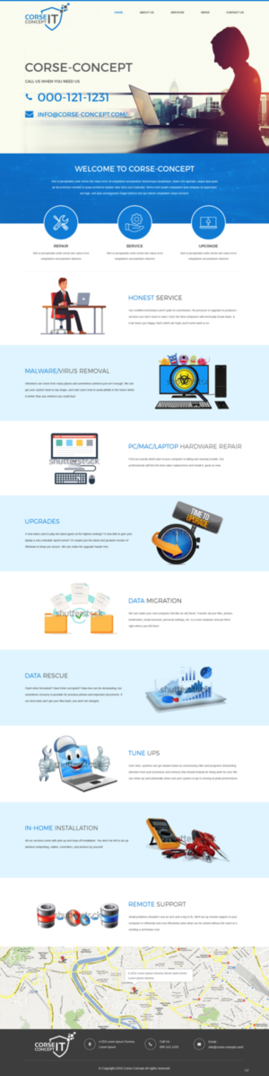 Web Design by pb for Corse Concept | Design: #20951413