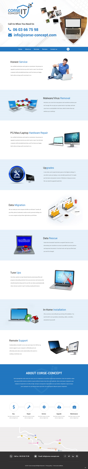 Web Design by pb for Corse Concept | Design: #20951416