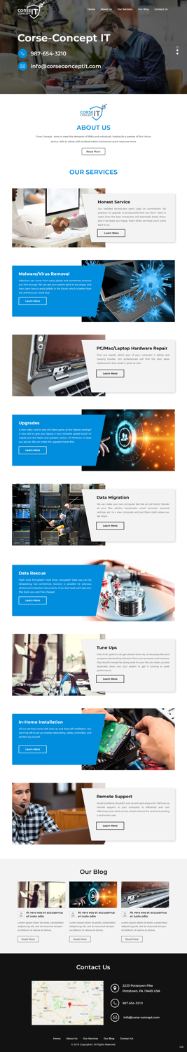 Web Design by pb for Corse Concept | Design #20951421