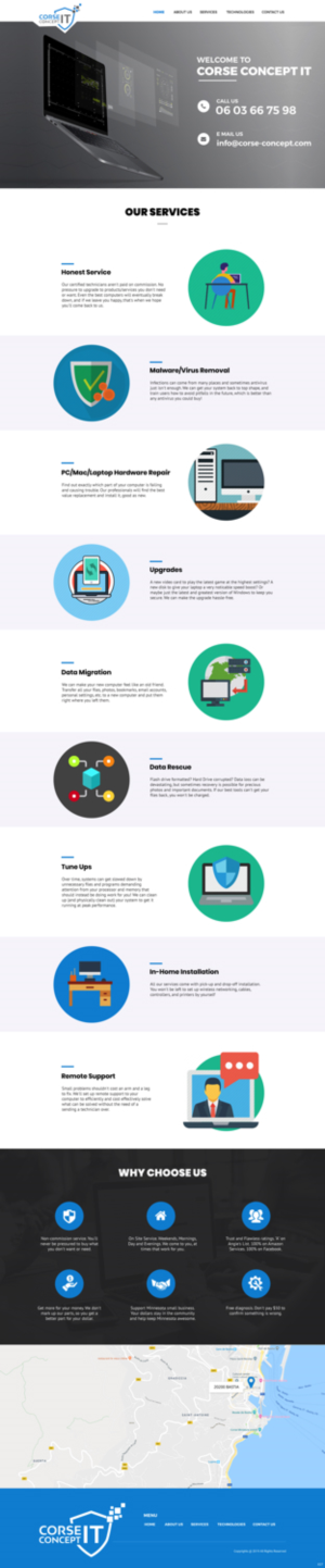 Web Design by pb for Corse Concept | Design: #20951434