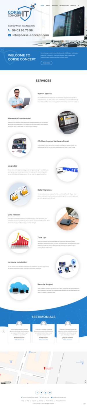 Web Design by pb for Corse Concept | Design: #20962012