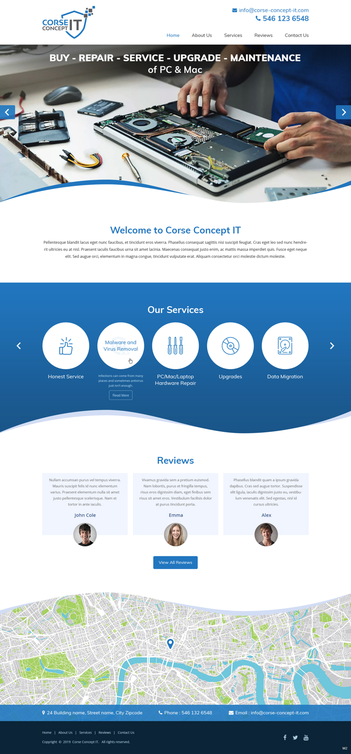 Web Design by pb for Corse Concept | Design: #20962013