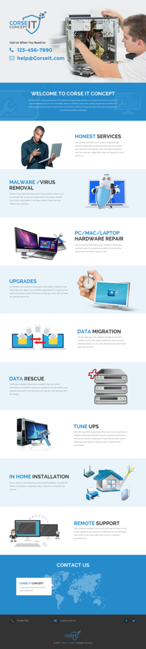 Web Design par rightway pour Corse Concept | Design : #20970786