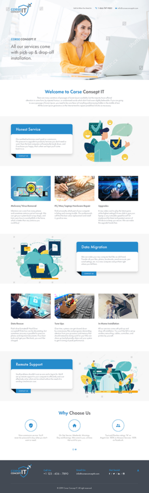 Web Design - 1 page  for Buy - Repair - Service  - Upgrade - Maintenace PC &amp; MAC | Web-Design von Ved Web Services