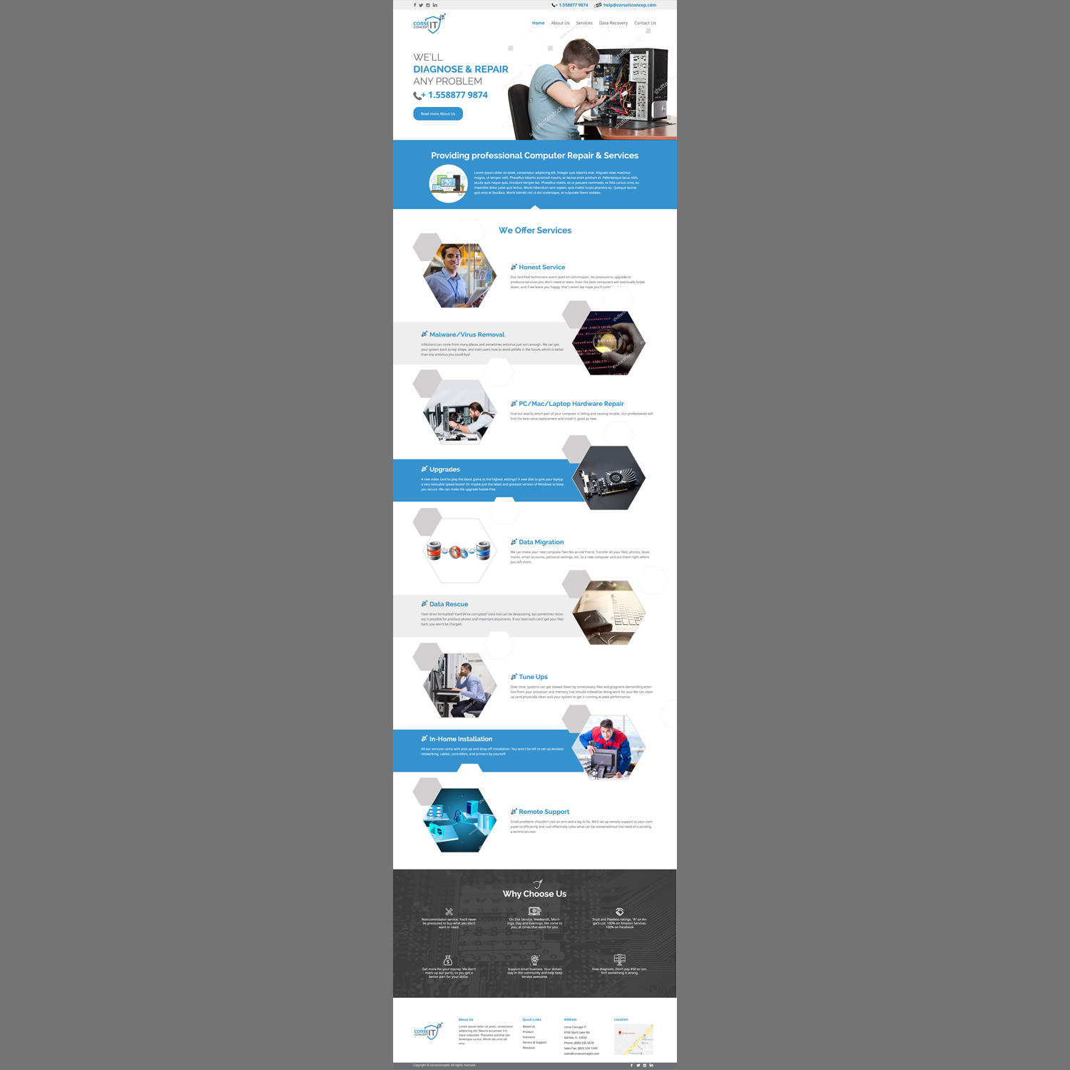 Web-Design von shyamalchty für Corse Concept | Design #20952822