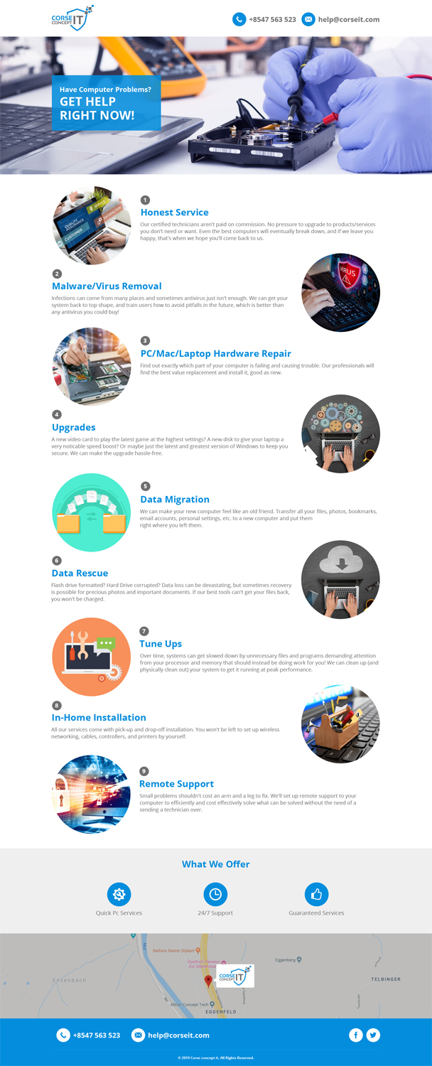Web Design by Brajpal Freelance Website Designer for Corse Concept | Design #20947841