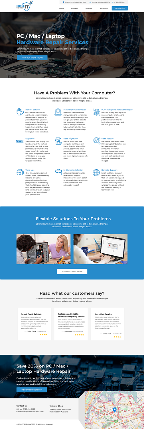 Web Design by FastWebsiteCompany for Corse Concept | Design #20949845
