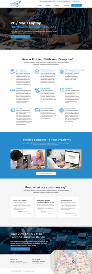 Web Design by FastWebsiteCompany for Corse Concept | Design #20949845