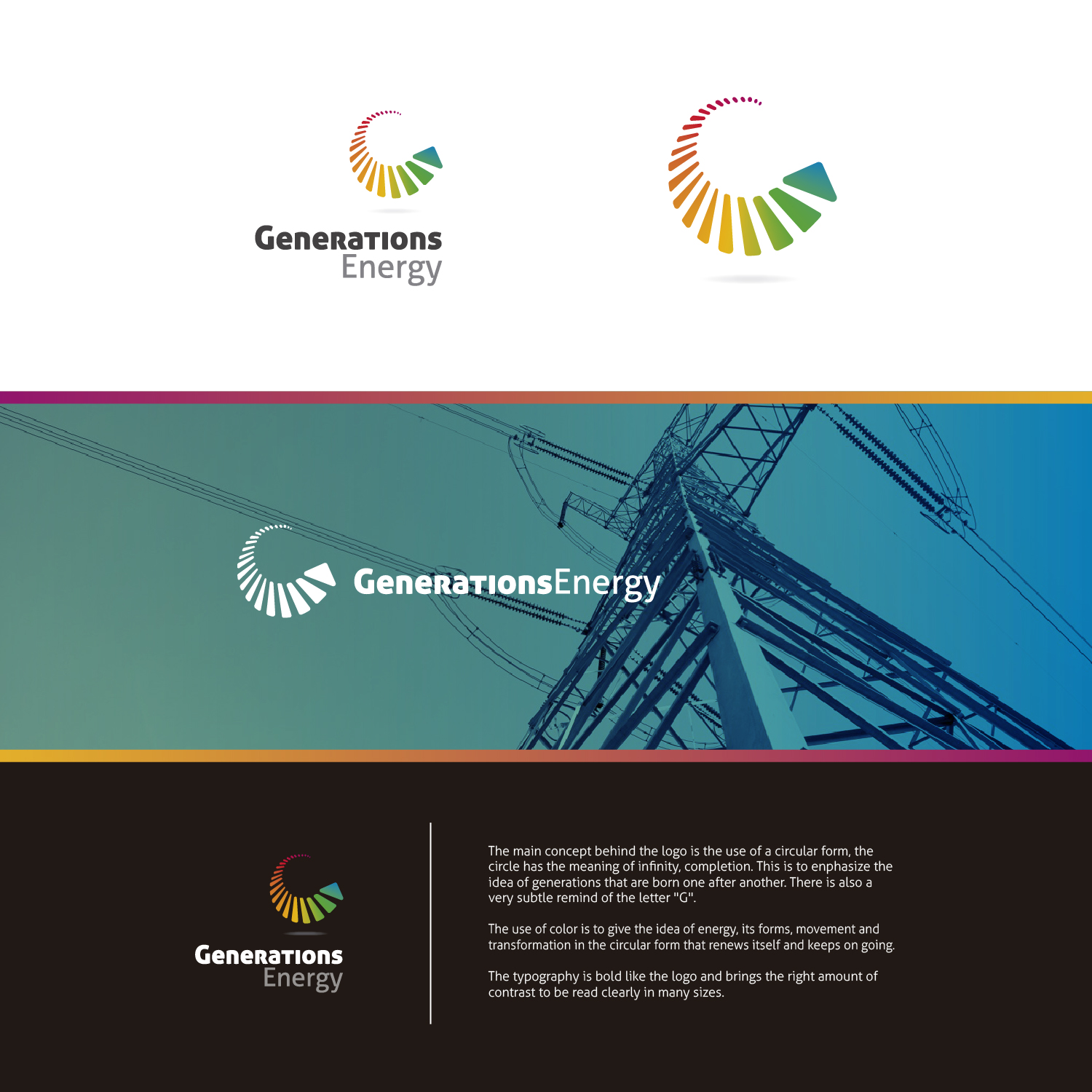 Logo Design by Marcel Costa for Generations Energy | Design #20978542