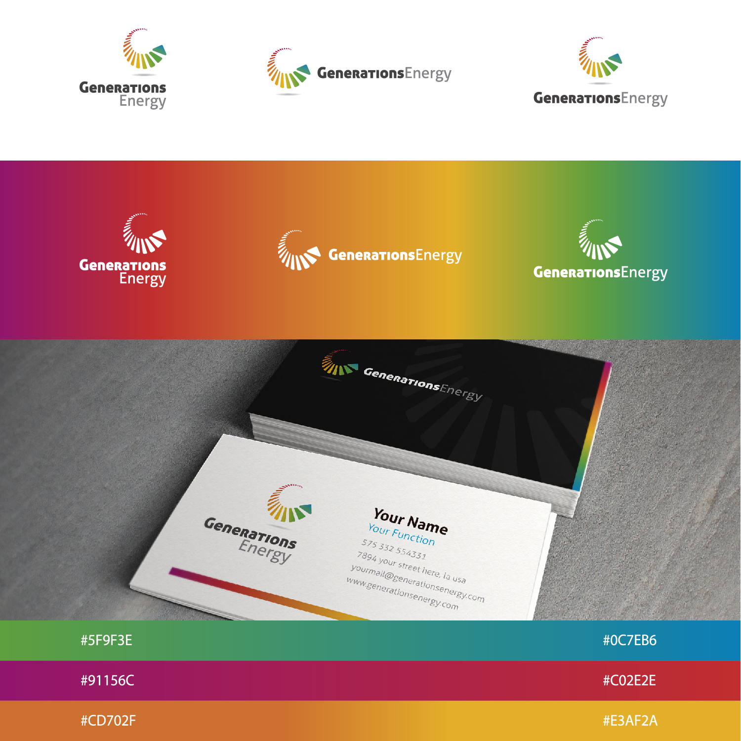 Logo Design by Marcel Costa for Generations Energy | Design #20978543