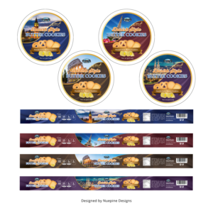 4.5oz Butter Cookie Tin (Collectible Set of 4 Designs) | Merchandize-Design von Nuepine Designs