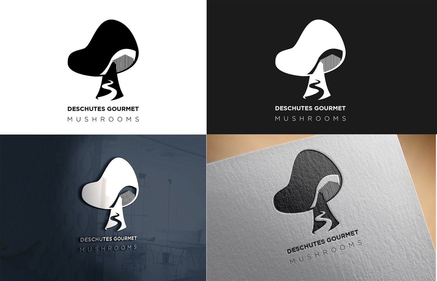 Diseño de Logo por OssamaRha para Deschutes Gourmet Mushrooms | Diseño #20951376