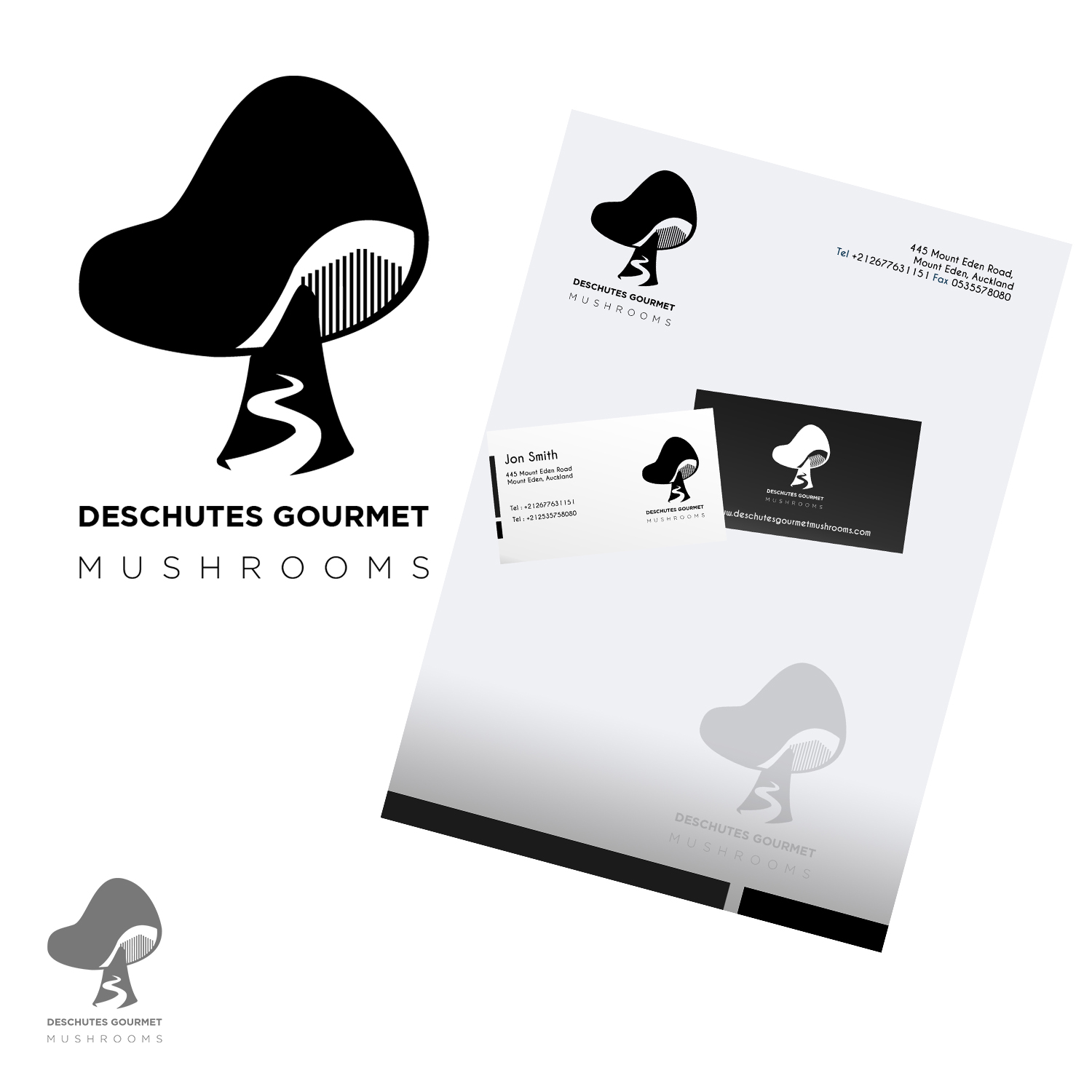 Logo Design by OssamaRha for Deschutes Gourmet Mushrooms | Design #20953077