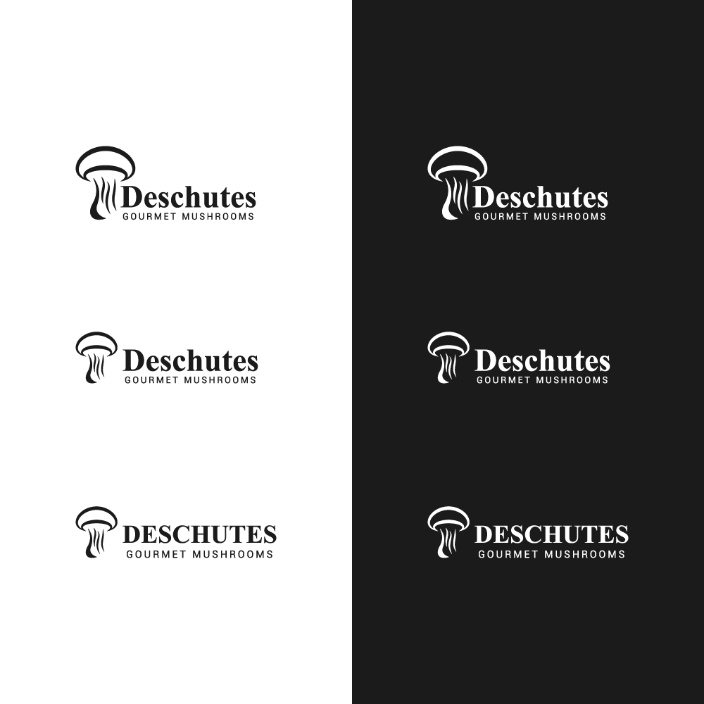 Logo Design by Deceneu for Deschutes Gourmet Mushrooms | Design #20988272